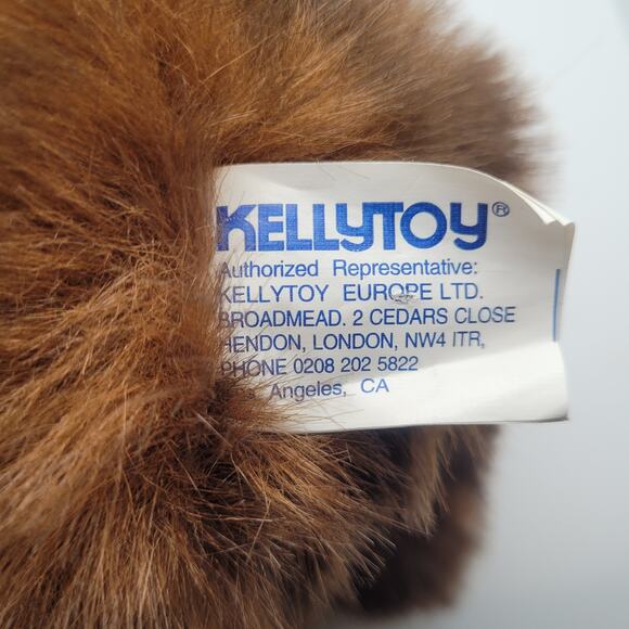 Kellytoy Brown Fluffy Dog Plush Stuffed Animal 12" Soft Puppy Toy - Picture 4 of 9